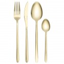 Набор столовых приборов pure, золотистые глянцевые, 16 пред.