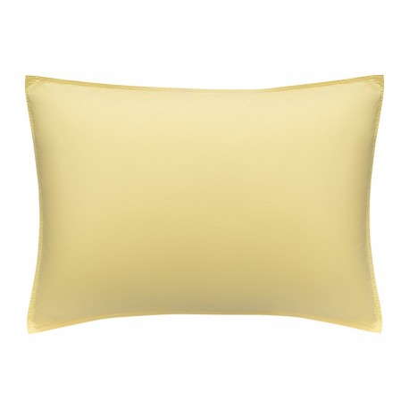 Комплект постельного белья из стираного перкаля светло-желтого цвета из коллекции essential, 200х220 см