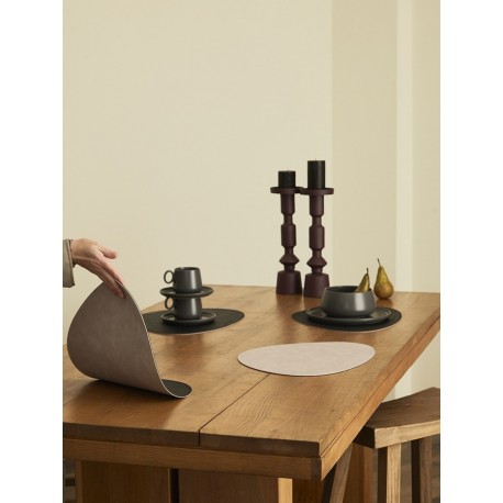 Набор из 4-х двухсторонних сервировочных салфеток drop, 33х41 см, черный/светло-серый