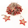 Украшения подвесные christmas stars, деревянные, в сетке, 30 шт