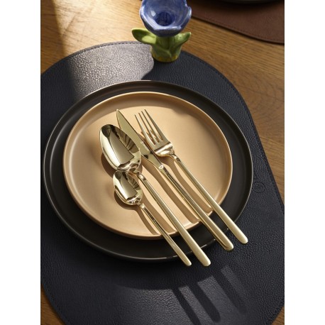 Набор из 4-х двухсторонних сервировочных салфеток pool, 30х45 см, синий/коричневый