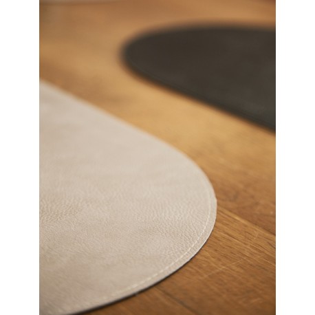 Набор из 4-х двухсторонних сервировочных салфеток pool, 30х45 см, черный/светло-серый