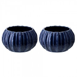 Набор из 2 салатников actinia синего цвета из коллекции sea treasures, 640 мл