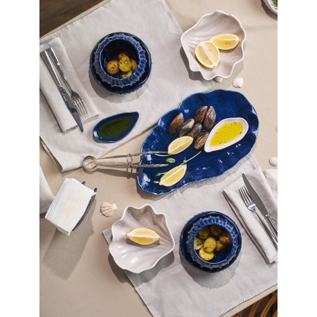 Набор из 2 салатников cockle серого цвета из коллекции sea treasures, 360 мл