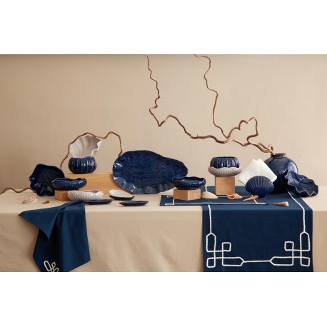 Набор из 2 салатников cockle синего цвета из коллекции sea treasures, 360 мл