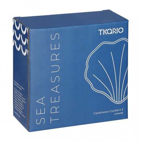 Набор из 2 салатников cockle синего цвета из коллекции sea treasures, 360 мл