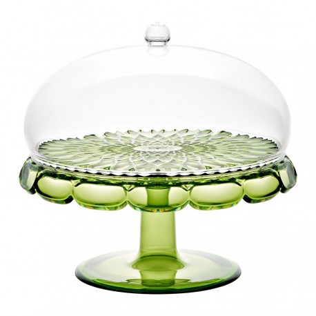 Блюдо для торта с крышкой vanity, D30 см, зеленое