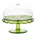 Блюдо для торта с крышкой vanity, D30 см, зеленое