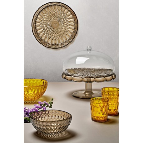 Блюдо для торта с крышкой vanity, D30 см, коричневое