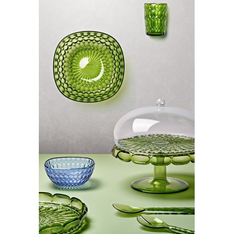 Блюдо сервировочное с крышкой vanity, D30 см, зеленое