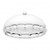 Блюдо сервировочное с крышкой vanity, D30 см, прозрачное