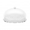 Блюдо сервировочное с крышкой vanity, D30 см, прозрачное