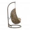 Подвесное кресло Florina коричневое с основанием