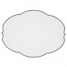 Салфетка подстановочная овальная flowers, 48,8х36 см, белая