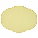 Салфетка подстановочная овальная flowers, 48,8х36 см, желтая