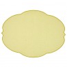 Салфетка подстановочная овальная flowers, 48,8х36 см, желтая