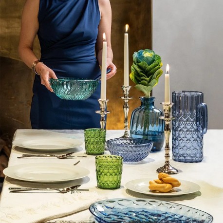 Чаша vanity, D21 см, бирюзовая