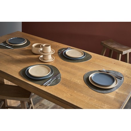 Набор из 2-х двухсторонних сервировочных салфеток drop, 33х41 см, коричневый/карамельный