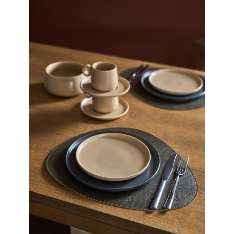 Набор из 2-х двухсторонних сервировочных салфеток drop, 33х41 см, коричневый/карамельный