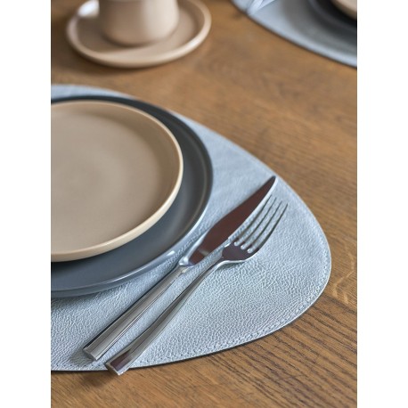 Набор из 2-х двухсторонних сервировочных салфеток drop, 33х41 см, синий/светло-серый