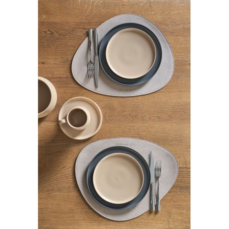 Набор из 2-х двухсторонних сервировочных салфеток drop, 33х41 см, шоколадный/бежевый