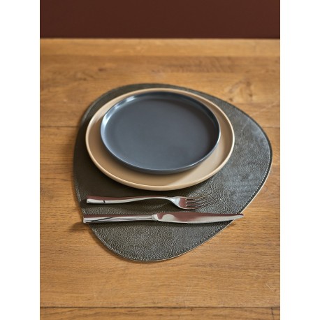 Набор из 4-х двухсторонних сервировочных салфеток drop, 33х41 см, коричневый/карамельный