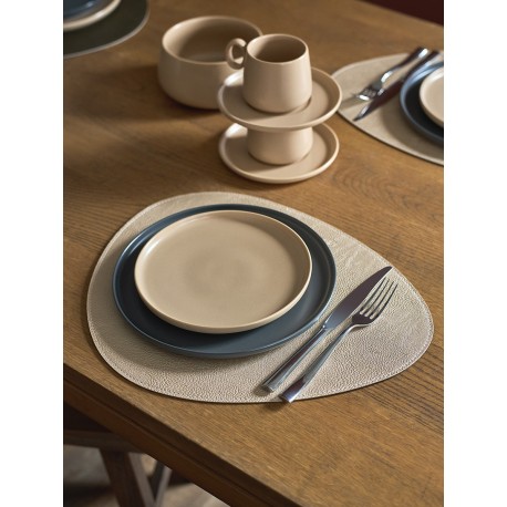 Набор из 4-х двухсторонних сервировочных салфеток drop, 33х41 см, коричневый/карамельный