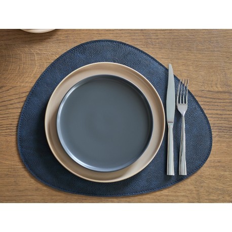 Набор из 4-х двухсторонних сервировочных салфеток drop, 33х41 см, синий/светло-серый