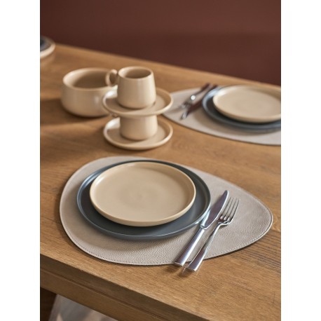 Набор из 4-х двухсторонних сервировочных салфеток drop, 33х41 см, шоколадный/бежевый