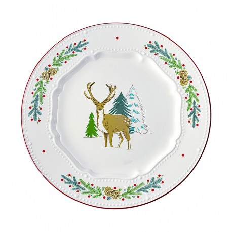 Набор из четырех тарелок nordic winter из коллекции new year essential, D23 см