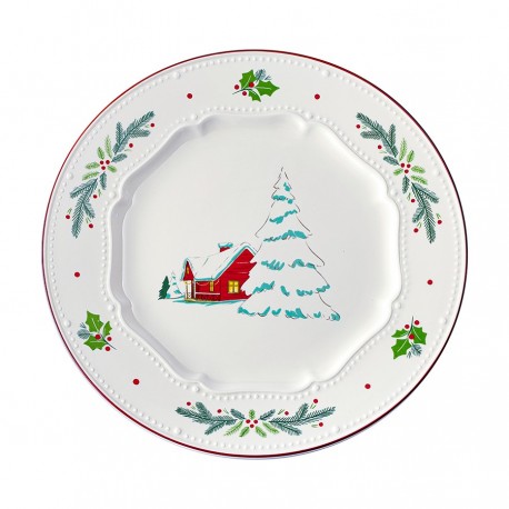 Набор из четырех тарелок nordic winter из коллекции new year essential, D23 см