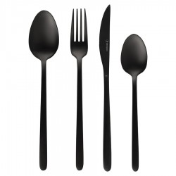Набор столовых приборов pure, черные матовые, 16 пред.