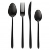 Набор столовых приборов pure, черные матовые, 16 пред.