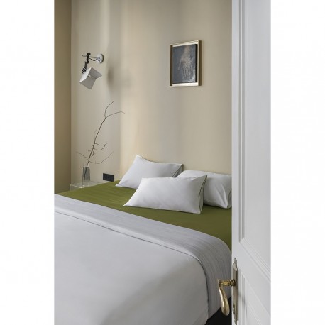 Набор наволочек из сатина из коллекции meditation, olive, 50х70 см