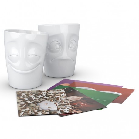 Набор кружек cheery & baffled, 350 мл, белый, 2 шт.