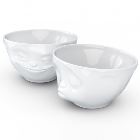 Набор чаш grinning & kissing, 200 мл, белый, 2 шт.