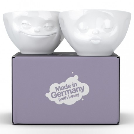 Набор чаш grinning & kissing, 200 мл, белый, 2 шт.