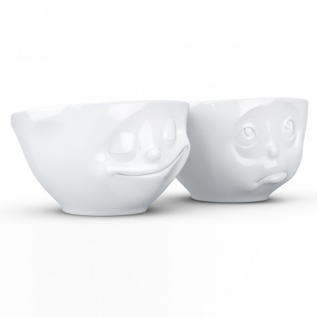 Набор чаш happy & oh please, 200 мл, белый, 2 шт.