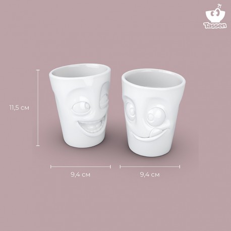 Набор кружек joking & tasty, 350 мл, белый, 2 шт.