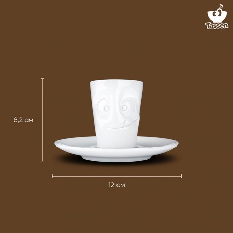 Кофейная пара tasty, 80 мл, белая