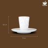 Кофейная пара tasty, 80 мл, белая