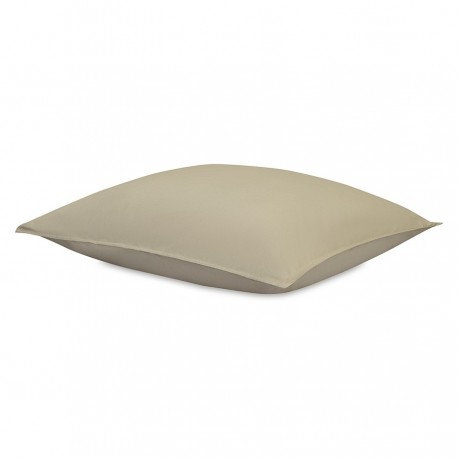 Набор наволочек из стираного перкаля бежево-серого цвета из коллекции essential, 70х70 см