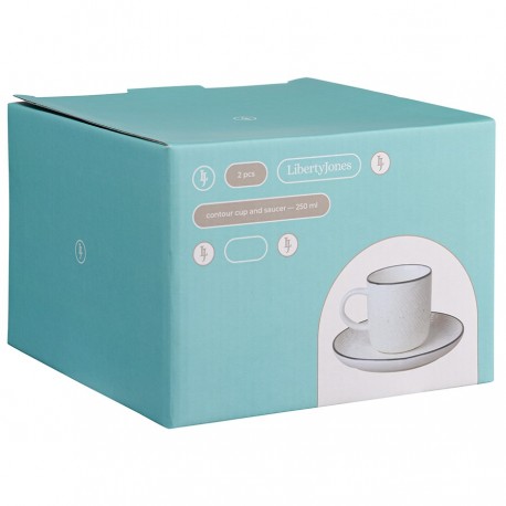 Набор чайных пар contour, 250 мл, 2 шт.