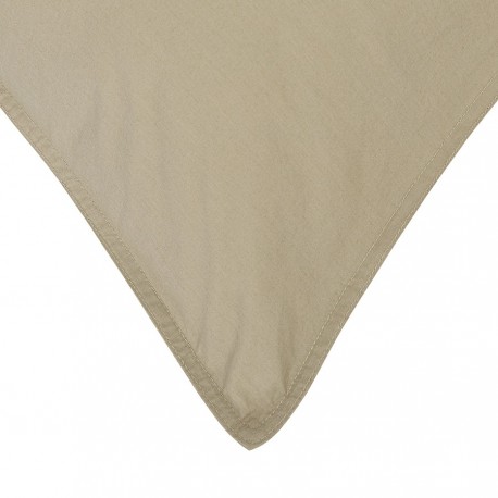 Набор наволочек из стираного перкаля бежево-серого цвета из коллекции essential, 70х70 см