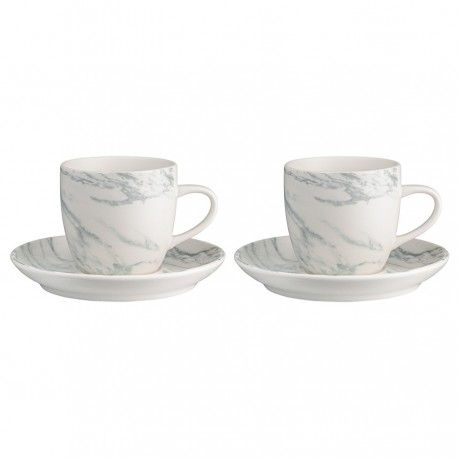 Набор чайных пар marble, 250 мл, 2 шт.