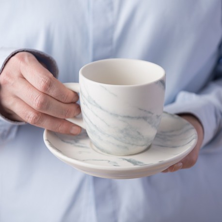 Набор чайных пар marble, 250 мл, 2 шт.