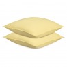 Набор наволочек из стираного перкаля светло-желтого цвета из коллекции essential, 70х70 см