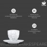 Чайная пара talent, william shakespeare, 260 мл, белая