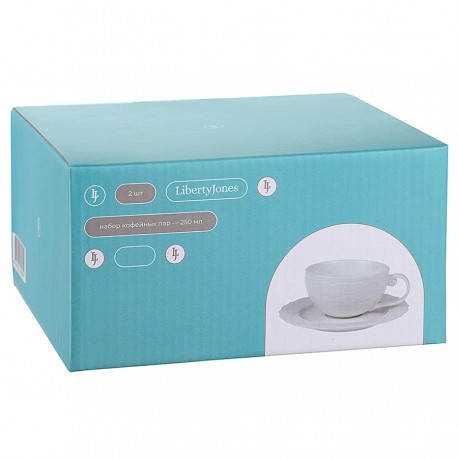 Набор чайных пар tracery, 250 мл, 2 шт.