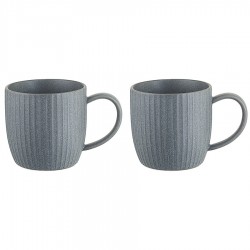 Набор кружек soft ripples, 350 мл, серые, 2 шт.